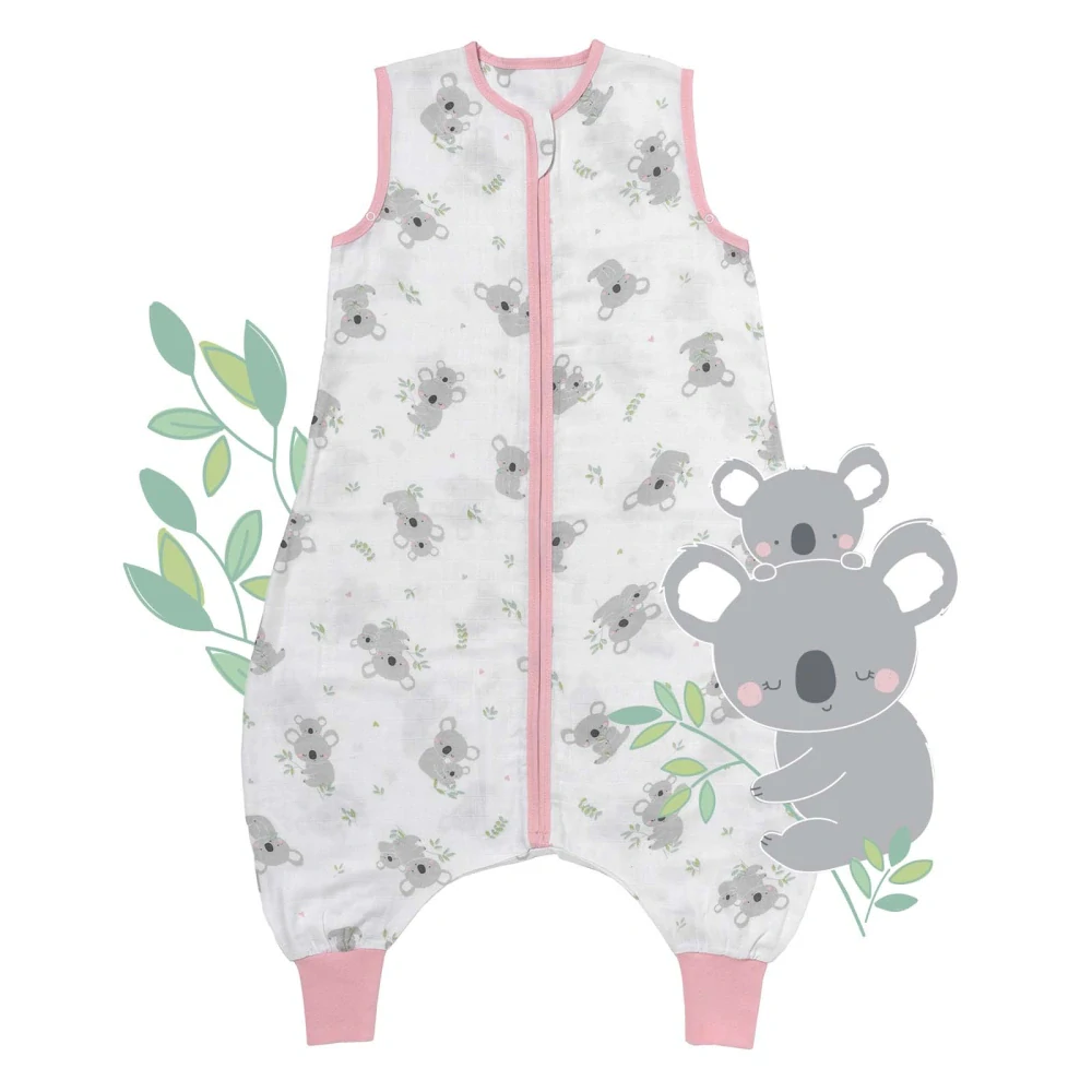 Koala MUŠELÍNOVÝ 0.5Tog EXTRA TENKÝ LETNÝ spací vak s nohavičkami 100cm | Slumbersac