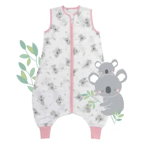 Koala MUŠELÍNOVÝ 0.5Tog EXTRA TENKÝ LETNÝ spací vak s nohavičkami 100cm | Slumbersac