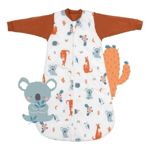 Hlavou dole ZIMNÝ spací vak s rukávmi 6-18měsíců, 90cm