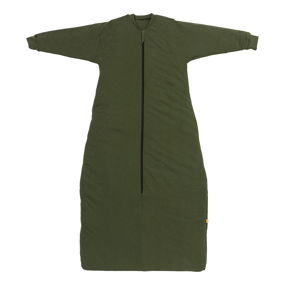 Olivový ZIMNÝ spací vak s rukávmi 12-36 mesiacov, 110cm