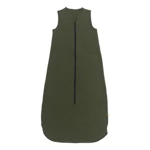 Olivový LETNÝ spací vak 3-6 rokov, 130cm