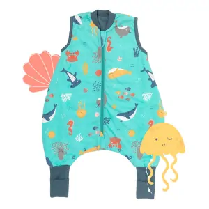 LETNÝ PROTISKLZOVÝ spací vak „DUPAČKY“ 100% BAVLNA Morský svet 70cm
