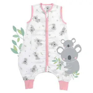 Koala MUŠELÍNOVÝ 0.5Tog EXTRA TENKÝ LETNÝ spací vak s nohavičkami 70cm