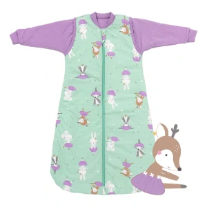 Balerína LETNÝ spací vak s odopínateľnými rukávmi 0-6 mesiacov, 70cm