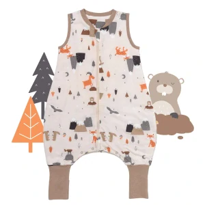 LETNÝ PROTISKLZOVÝ spací vak „DUPAČKY“ 100% BAVLNA Hory 70cm