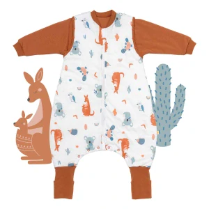 ZIMNÝ PROTISKLUZOVÝ spací vak s odopínateľnými rukávmi a s voľnými nohami „DUPAČKY“ Hlavou dole, 100% BAVLNA, 70cm