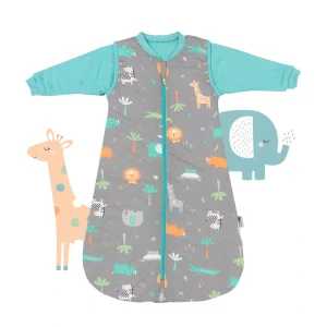Safari LETNÝ spací vak s odopínateľnými rukávmi 6-18 mesiacov, 90cm 