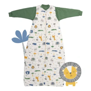 Džungle LETNÝ spací vak s odopínateľnými rukávmi 3-6 rokov, 130cm