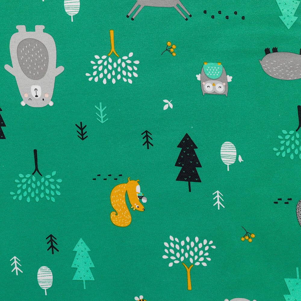 ORGANICKÁ BAVLNA - Zelený LETNÝ spací vak  6-18 mesiacov, 90cm