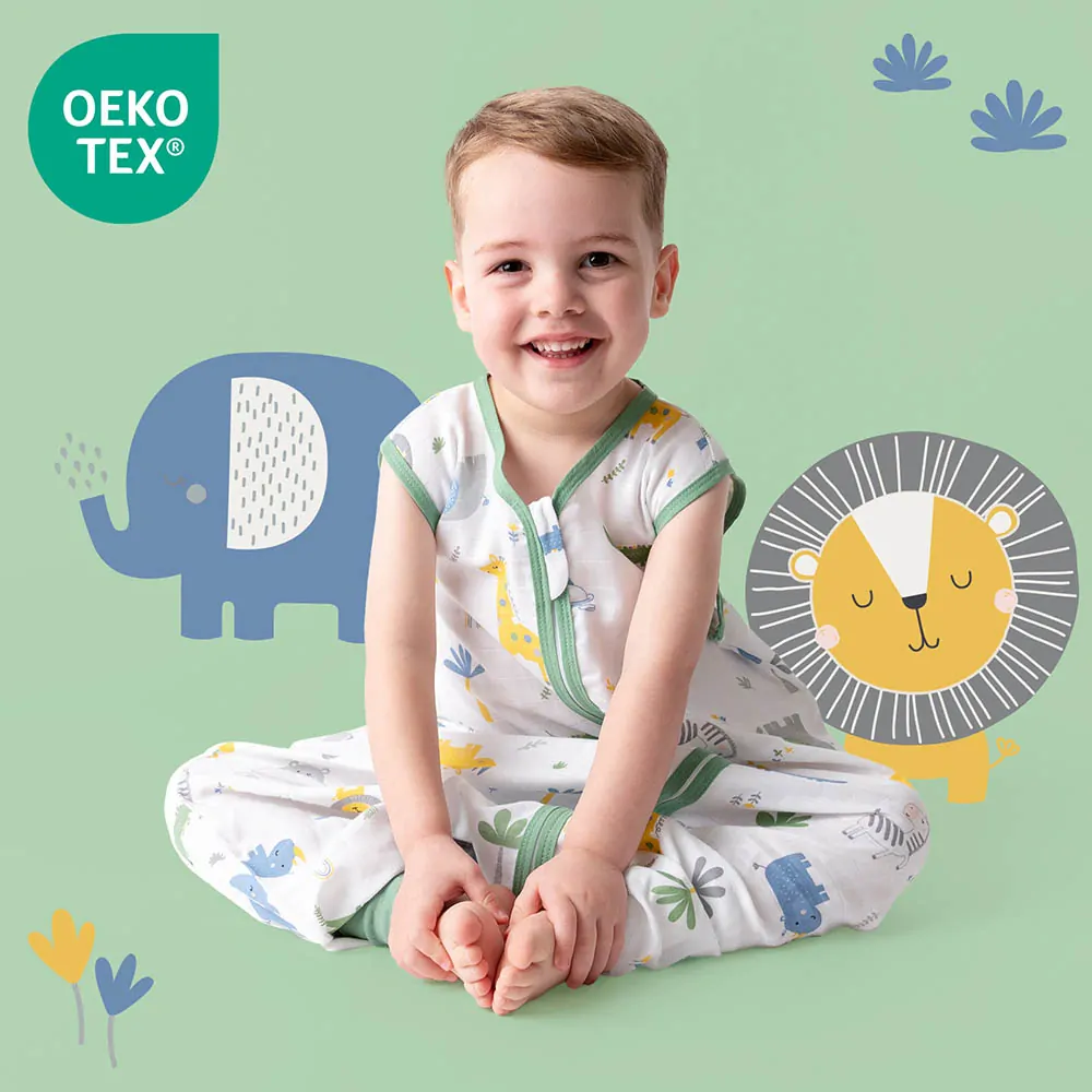 Džungle MUŠELÍNOVÝ 0.5Tog EXTRA TENKÝ LETNÝ spací vak s nohavičkami 110cm