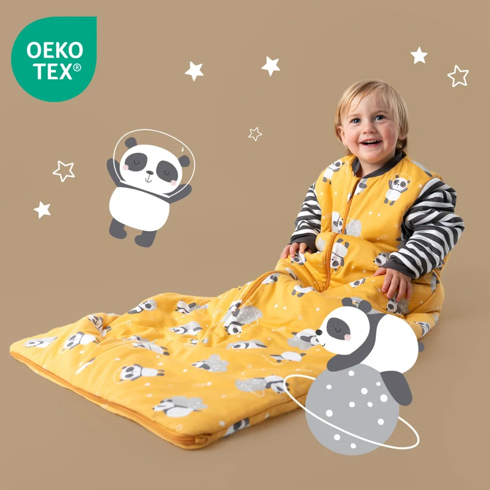 Panda ZIMNÝ spací vak s rukávmi 6-10 rokov, 150cm