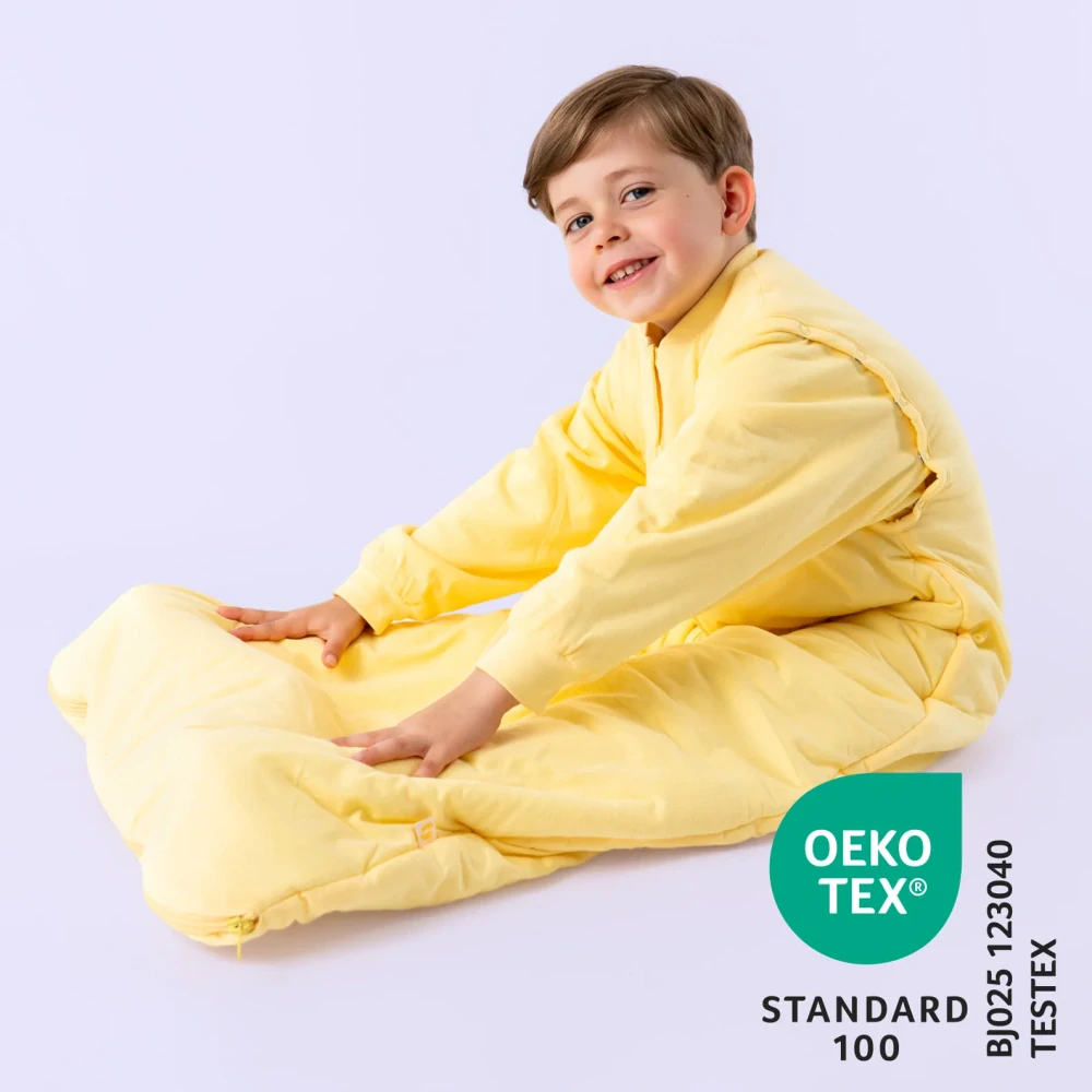Popcorn CELOROČNÝ spací vak odopínateľnými rukávmi 6-18 mesiacov, 90cm