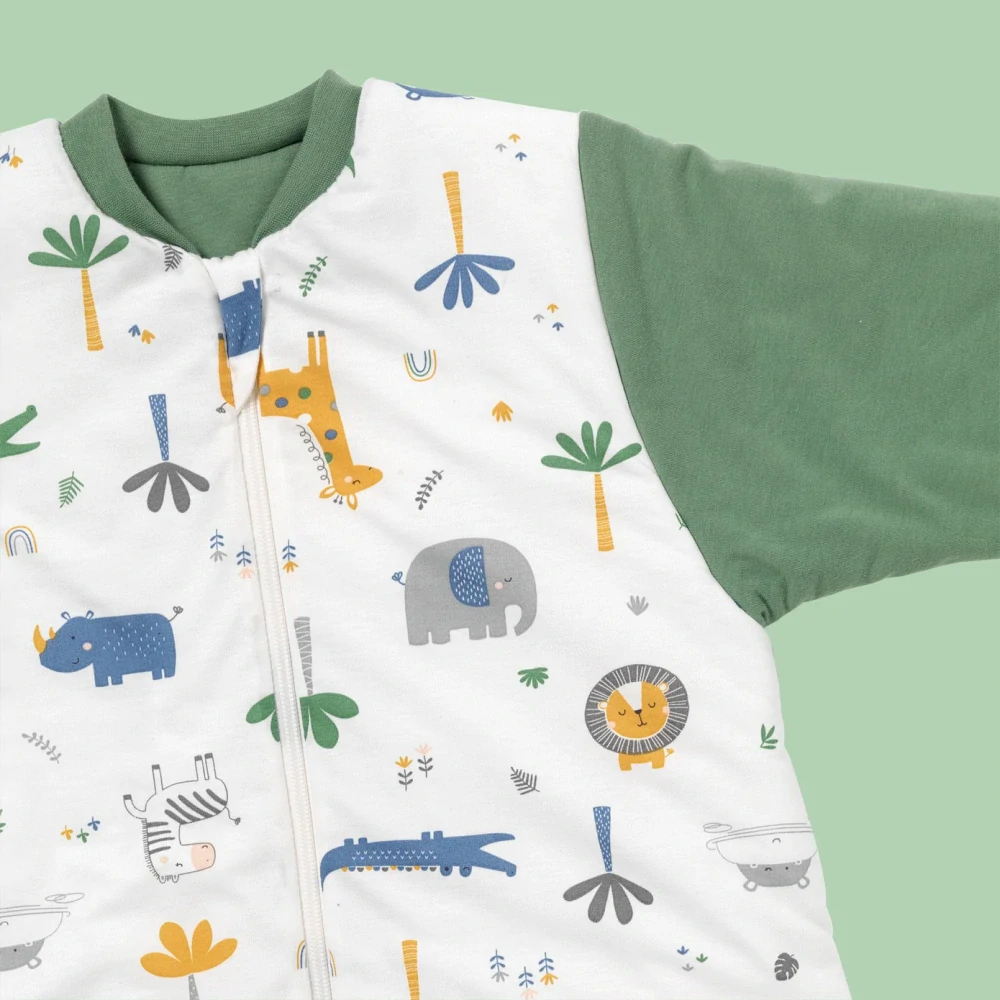 Džungle ZIMNÝ spací vak s rukávmi 6-18měsíců, 90cm