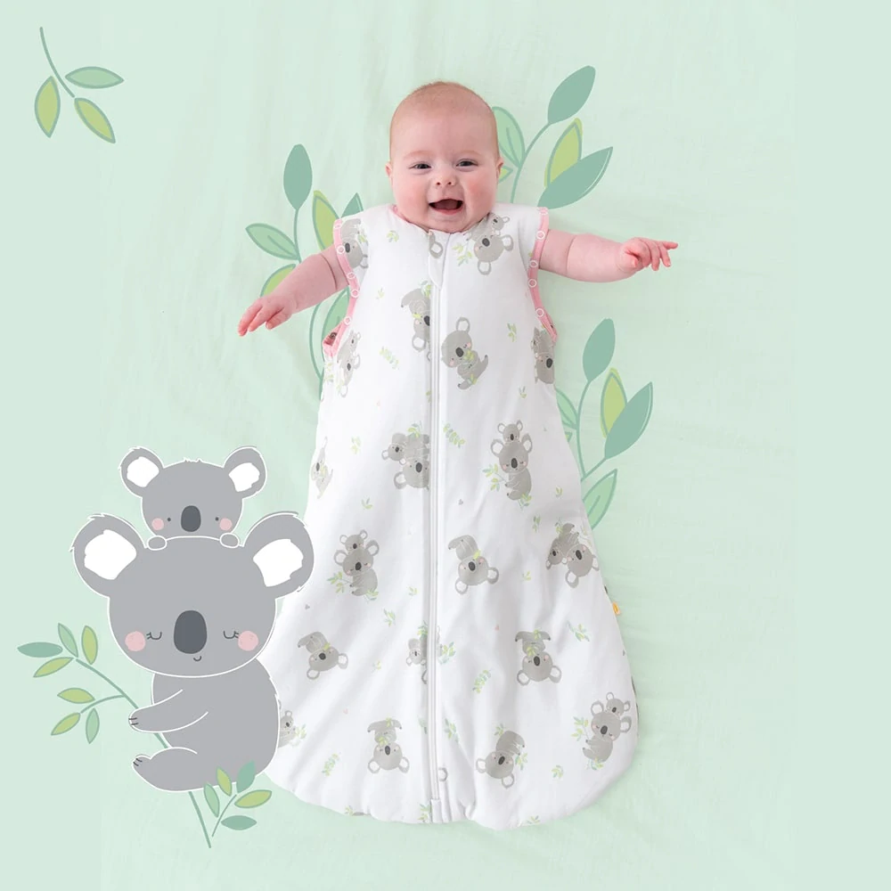 Koala CELOROČNÝ spací vak s odopínateľnými rukávmi 0-6 mesiacov, 70cm